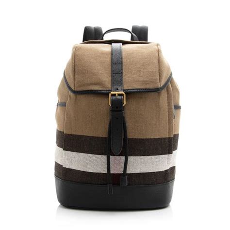 canvas checkdrifton backpack burberry